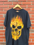 90’s Ghost Rider Skull and Bones T-shirt XXL
