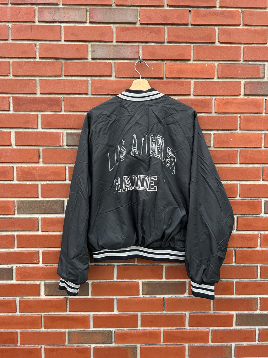 90's Raiders Chalkline Bowling Bomber Jacket L – KYVintage