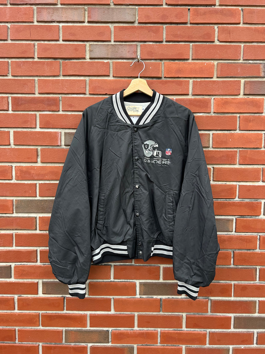 90's Raiders Chalkline Bowling Bomber Jacket L – KYVintage