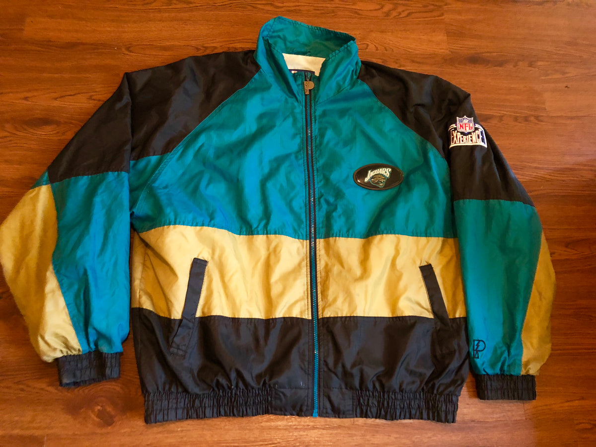 Vintage 90s Jacksonville Jaguars Apex One NFL Jacket Coat Size XL Football