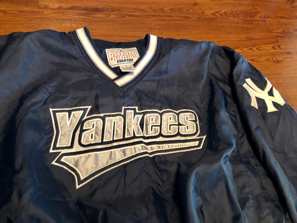 Vintage Starter New York Yankees Vneck Pullover Jacket sz Xl Adults –  KYVintage