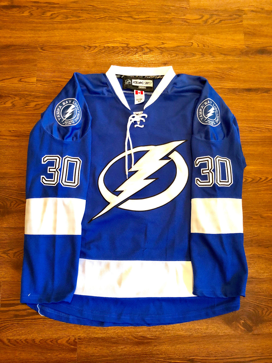 Vintage Tampa Bay Lightning Ben Bishop Stitched Jersey sz L