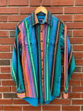 Vintage Multi Color Wrangler Button Up Shirt