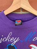 Vintage 90s Mickey Mouse Purple Face Sweater
