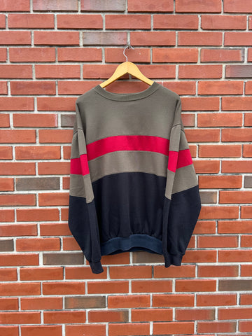 90’s Color-blocked Multi Sweater L