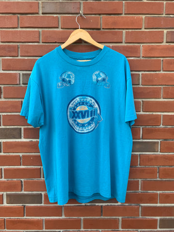 Vintage 1994 Super Bowl 28 Atlanta, GA Single Stitch T-shirt
