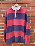 Y2K Gap Striped Rugby Style Polo Long-Sleeve Shirt