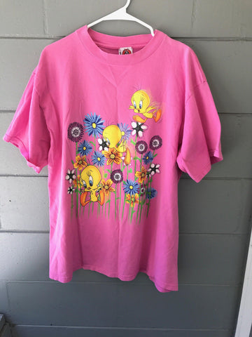 Pink Tweety Bird T-Shirt (XL)