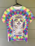 Trippy Cat w/ Shades T-Shirt (Varied Size)
