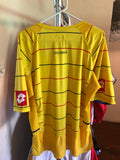 Lotto Retro Columbia Soccer Jersey Yellow Red and Blue (XL)