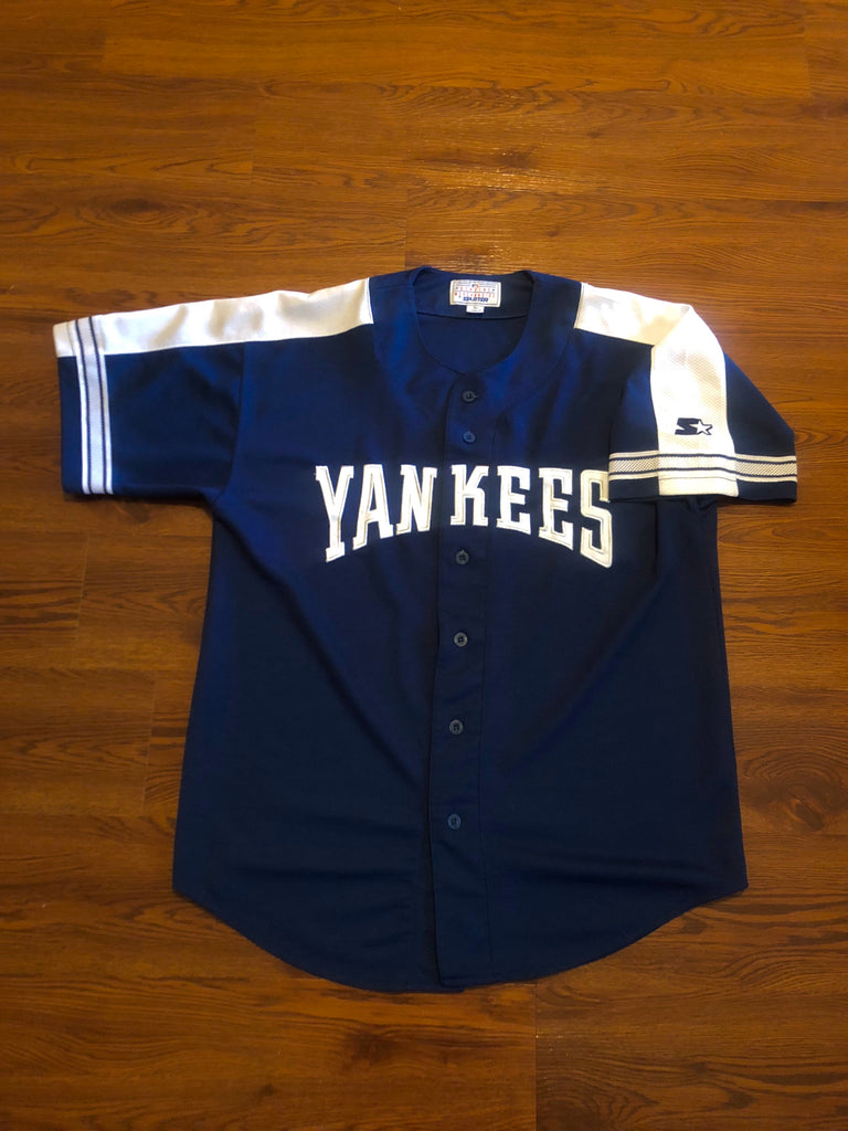 Vintage New York Yankees Starter Blue 90s MLB Jersey sz L – KYVintage