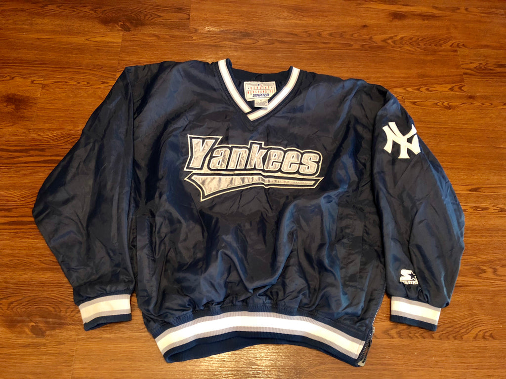 Vintage Starter New York Yankees Vneck Pullover Jacket sz Xl Adults –  KYVintage