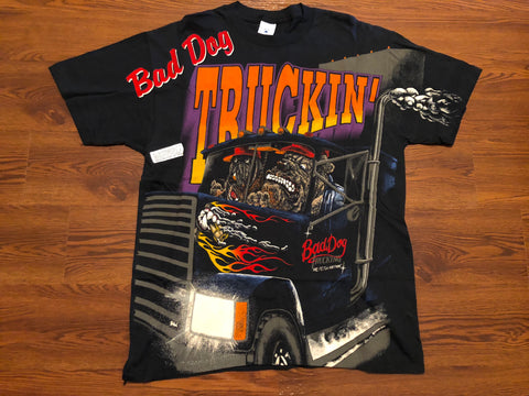 Vintage Bad Dog Truckin T-shirt sz L