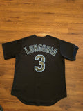 Tampa Rays Longoria black Stitched Jersey sz xl
