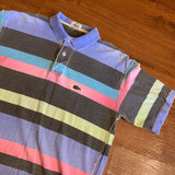 Vintage Lacoste striped polo Large
