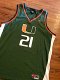 Vintage University of Miami College basketball Jersey sz xl
