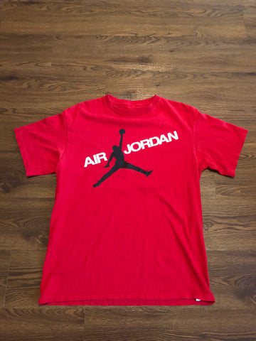 Vintage Air Jordan Red T-shirt Adults M