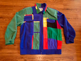 Vintage Womens Multicolor City Girl Light Zip Jacket Sz 6 Great Condition