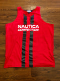 Vintage Nautica Competition Red Athletic Heavy Tank Top Sz L