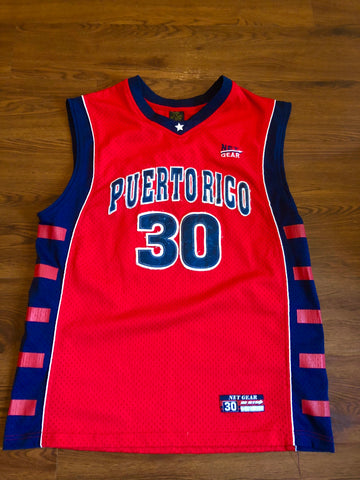 Vintage National Puerto Rico Basketball Jersey sz M
