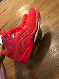 Red Jordan Suede 5 sz 13 great condition