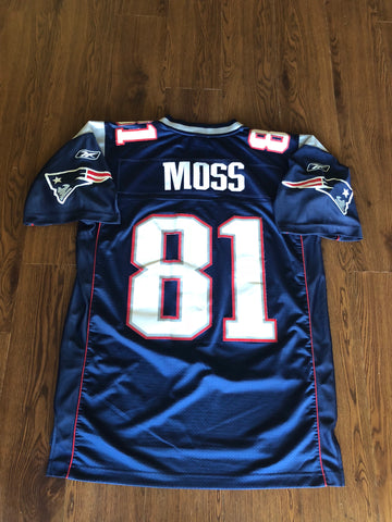 Stitched Brand New Randy Moss New England Patriots 81 Jersey sz L –  KYVintage