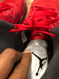 Red Jordan Suede 5 sz 13 great condition