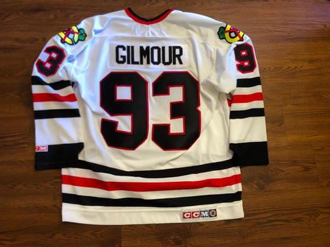 DOUG GILMOUR Chicago Blackhawks 1999 CCM Throwback Alternate NHL Hockey  Jersey - Custom Throwback Jerseys