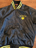 Vintage 70/80s Satin Ruger Firearms Black and Yellow Jacket sz L