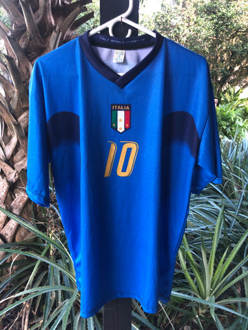 Vintage Italy Totti Soccer Jersey #10 sz Adults L