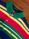 Vintage Multi color Tommy Striped Polo sz L