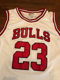 Vintage Michael Jordan Chicago Bulls Mitchell and Ness Stitched 1991-92 White Red Jersey sz 2x Great Vtg Condition