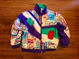 Vintage Multi Design/colored 90s Jacket Adults Small
