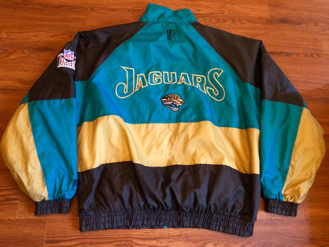 Pro Player, Jackets & Coats, Vintage Pro Player Jacksonville Jaguars Nfl  Full Zip Coat Jacket Mens Large