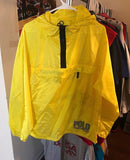 Vintage Yellow Light Polo Jeans company 1/4th zip Windbreaker sz M