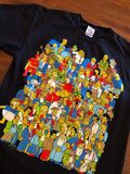 Vintage simpsons characters T-shirt sz L