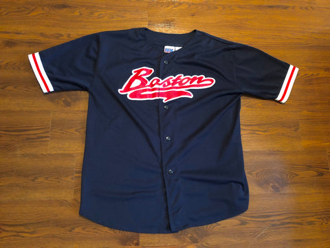 Vintage Boston Redsox MLB 90s Blue/Red Jersey sz Adults L