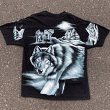 Vintage all over wolf tee adults Xl