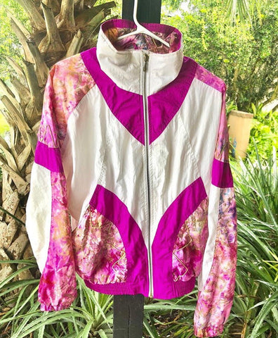 Pink retro women’s jacket sz L