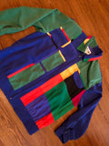 Vintage Womens Multicolor City Girl Light Zip Jacket Sz 6 Great Condition