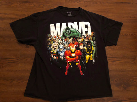 Vintage 90s Marvel OG Character T-shirt sz Xl