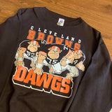 Vintage logo7 Cleveland Browns Crewneck adults L