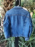 Vintage Levi’s Denim Blue Jacket with Quilt Insulated inside sz Adults Small / Womens M