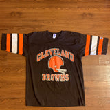 Vintage logo7 Cleveland Browns single stitch T-shirt adults xl