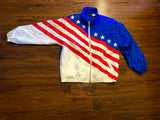 Vintage USA Flag Jacket Adults sz L