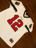 Vintage Tampa Bay Buccaneers Trent Dilfer NFL White/Red Logo Athletic Jersey sz Adults M